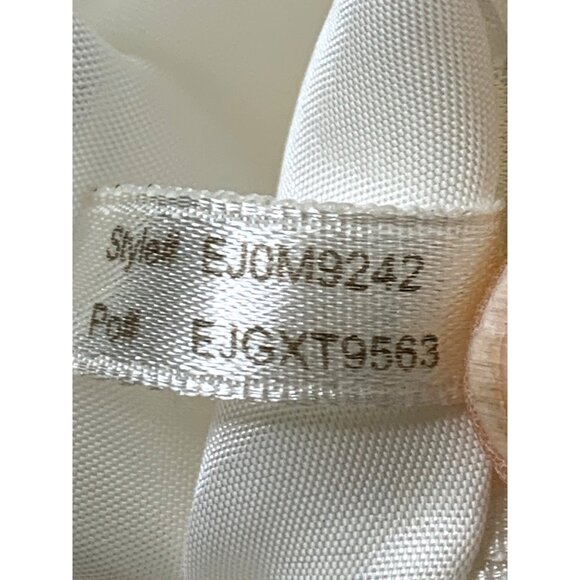 Eliza J Off-White Silk Formal Dress Beaded Waist Size 12 NWT 8684 $180 Lined - Picture 13 of 13